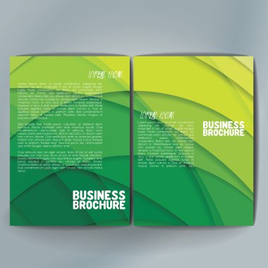 Vector brochure template design, A4 size.