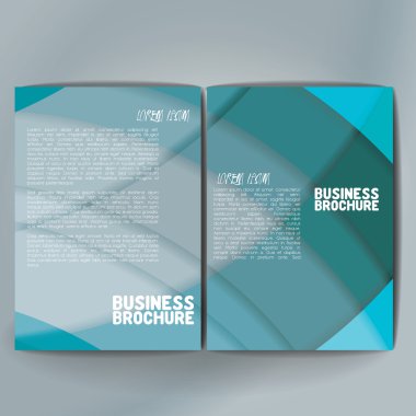 Vector brochure template design, A4 size.