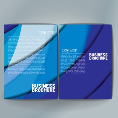 Vector brochure template design, A4 size.