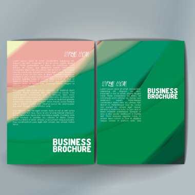 Vector brochure template design, A4 size.