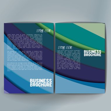 Vector brochure template design, A4 size.