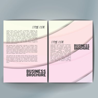 Vector brochure template design, A4 size.