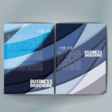 Vector brochure template design, A4 size.