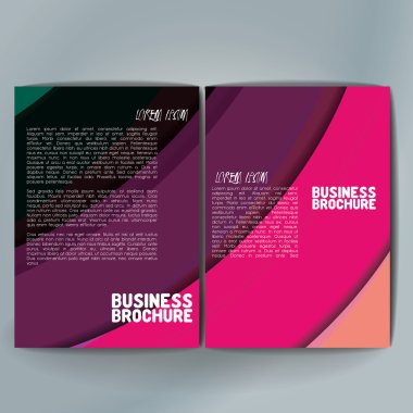 Vector brochure template design, A4 size.