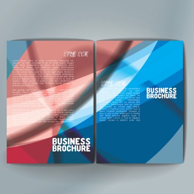 Vector brochure template design, A4 size.