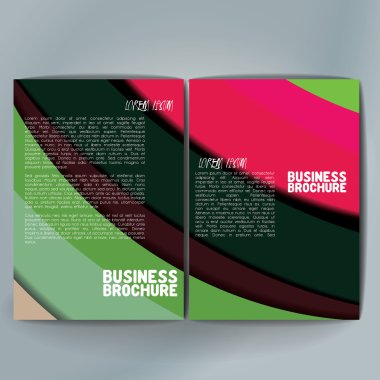 Vector brochure template design, A4 size.