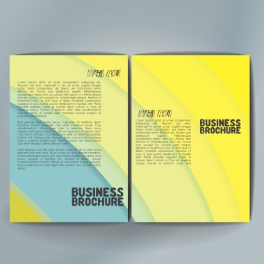 Vector brochure template design, A4 size.