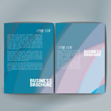 Vector brochure template design, A4 size.