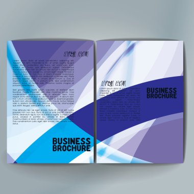 Vector brochure template design, A4 size.