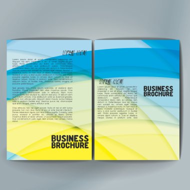 Vector brochure template design, A4 size.