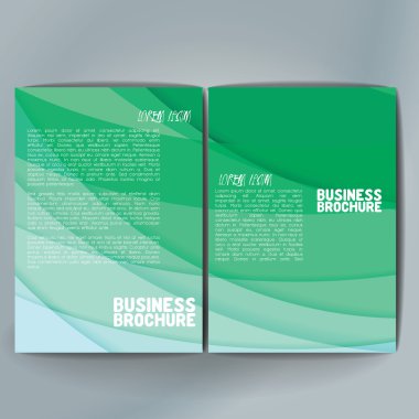 Vector brochure template design, A4 size.