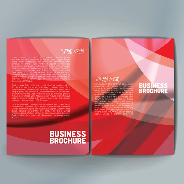 Vector brochure template design, A4 size. — Stockvektor