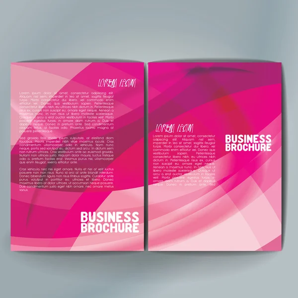 Vector brochure template design, A4 size. — Stockvektor