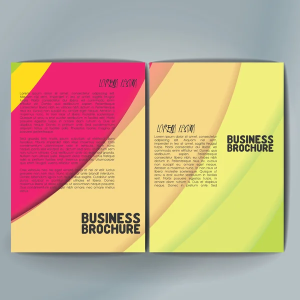 Vector brochure template design, A4 size. — Vetor de Stock