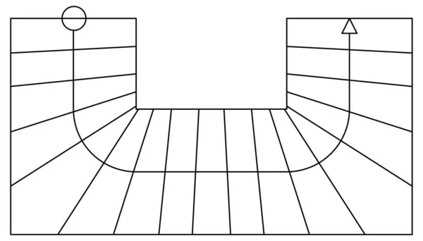 学校等建筑物楼梯的素描矢量设计 — 图库矢量图片