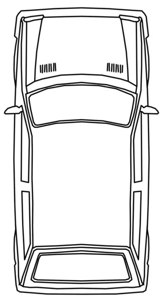 Крутой Векторный Дизайн Автомобильного Скетча — стоковый вектор