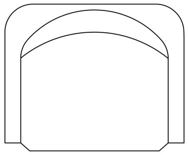 Kanepe veya koltuğun vektör tasarımı