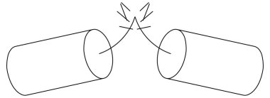 Bir mum yakan bir mumun vektör tasarımı