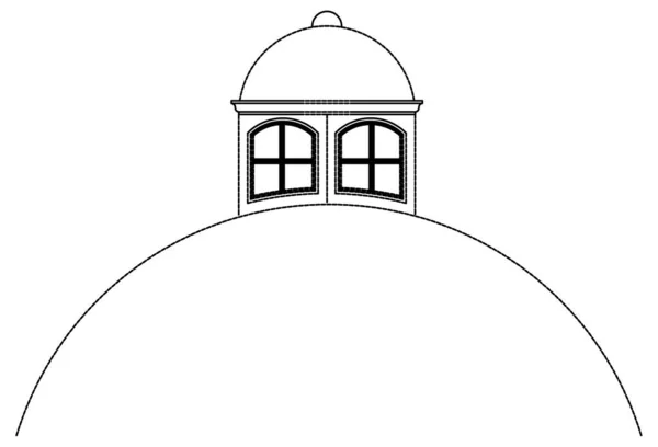 Будинок Ескіз Горі — стоковий вектор