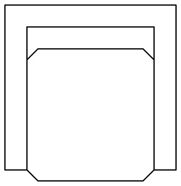 Vektor Desain Sketsa Kursi Kursi Kursi Kursi Tunggal - Stok Vektor