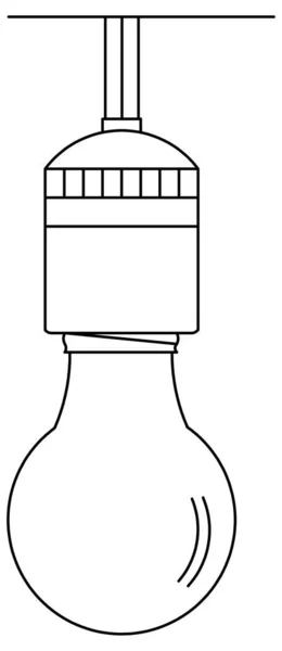 Dibujo Diseño Vectorial Una Lámpara Que Instalado Alimentado — Archivo Imágenes Vectoriales