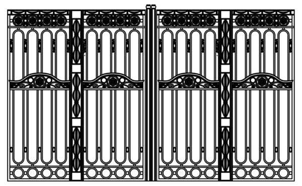 Проектирование векторных ворот большого дома