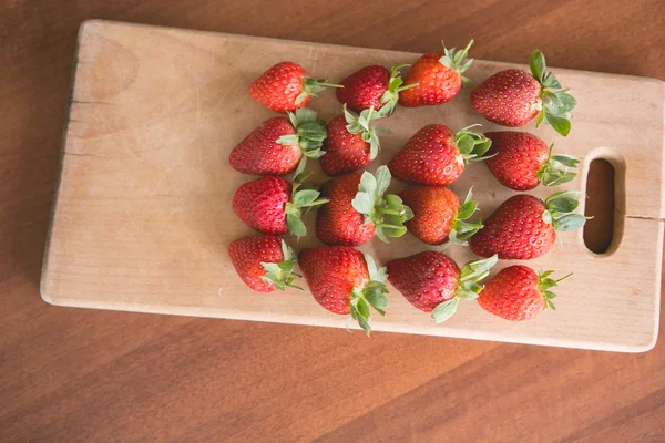 Juicy red strawberries — стоковое фото