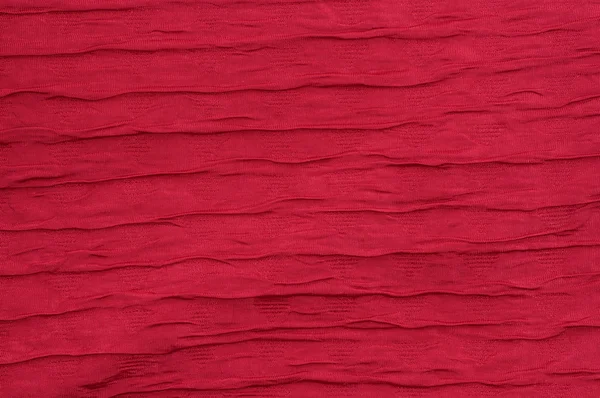Ola de fondo de tela roja como primer plano — Foto de Stock