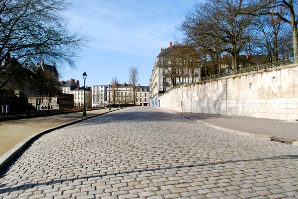 Pavimentazione in pietra a Nantes — Foto Stock