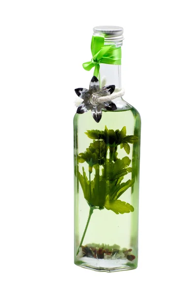 Vela de óleo de aroma verde — Fotografia de Stock