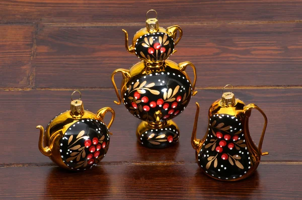 Ağaç Oyuncaklar çay seti ahşap tablo olarak
