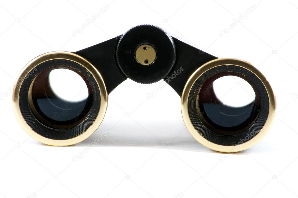 Black theater binoculars front — Stock Photo © Lisur 93328754