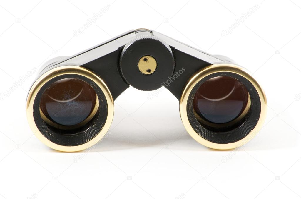 Theater black binoculars front