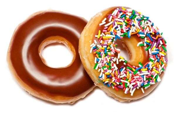 Dois donuts diferentes — Fotografia de Stock