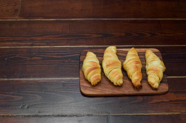 Croissants na mesa — Fotografia de Stock