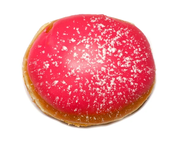 Розовый глазурованный пончик — стоковое фото