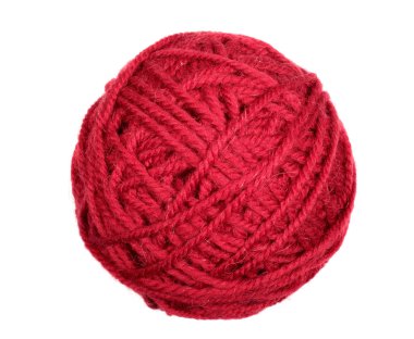 Beyaz üzerine kırmızı skein