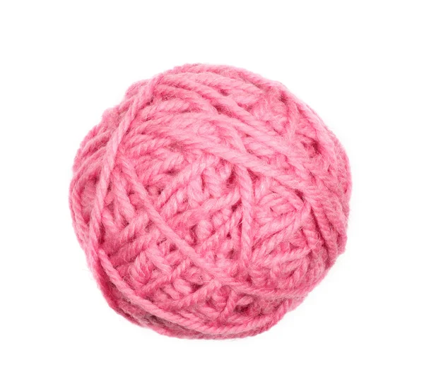 Beyaz üzerine pembe skein — Stok fotoğraf