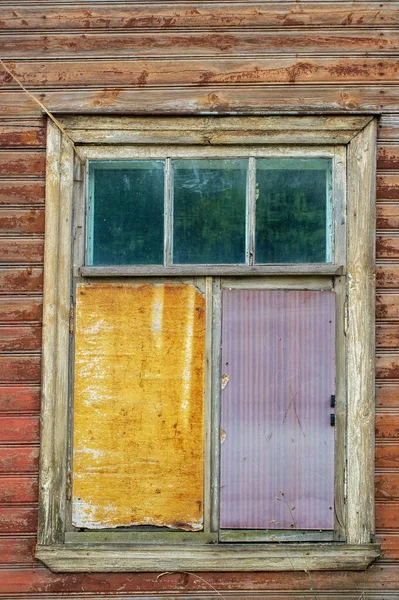 Partially Clogged Window Early Twentieth Century Estonian Style — Stock Photo, Image