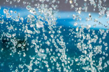 Arkaplan veya duvar kağıdı için deniz yeşili su spreyi