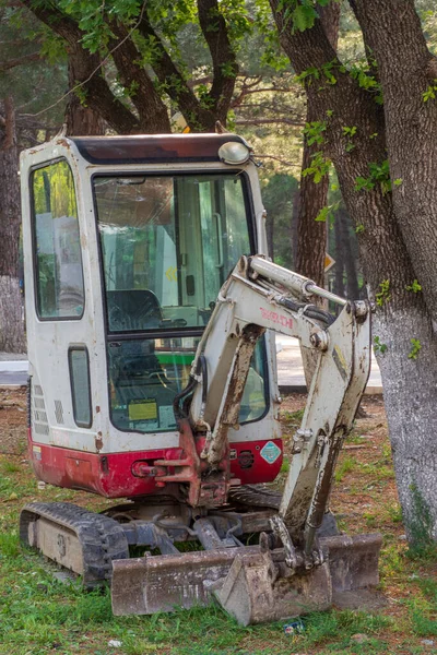 Miniatuur Graafmachine Bulldozer Rails — Stockfoto