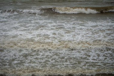 Karadeniz 'deki deniz dalgalarının dokusu...