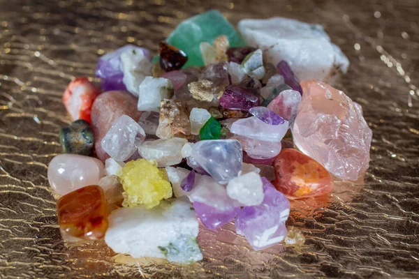 Semi Precious Stones Gems Close — Zdjęcie stockowe