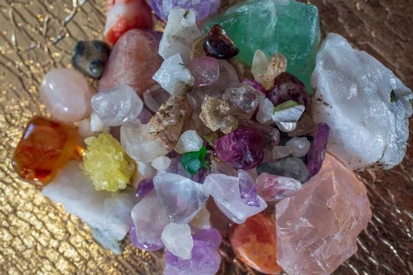 Semi Precious Stones Gems Close — Foto de Stock