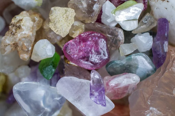 Semi Precious Stones Gems Close — Foto de Stock
