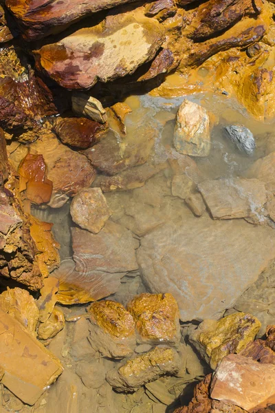 Riverbed en Minas de Riotinto, Huelva — Foto de Stock