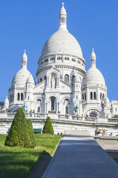 Basilica sacre coeur in montmartre, paris, frankreich — Stockfoto