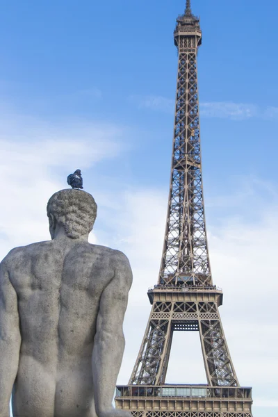 Torre Eiffel vista da Trocadero, Pars — Foto Stock