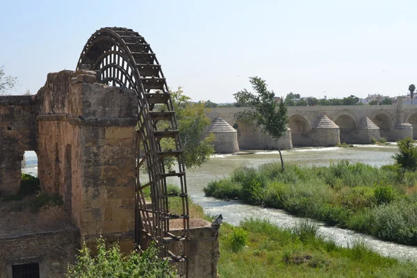 Watermill Cordoba Roma köprüsü yanında