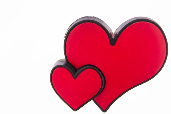 Hearts on white background — Stock Photo, Image